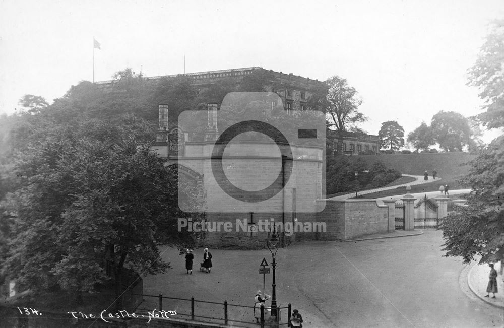 Nottingham Castle, Nottingham, c 1925