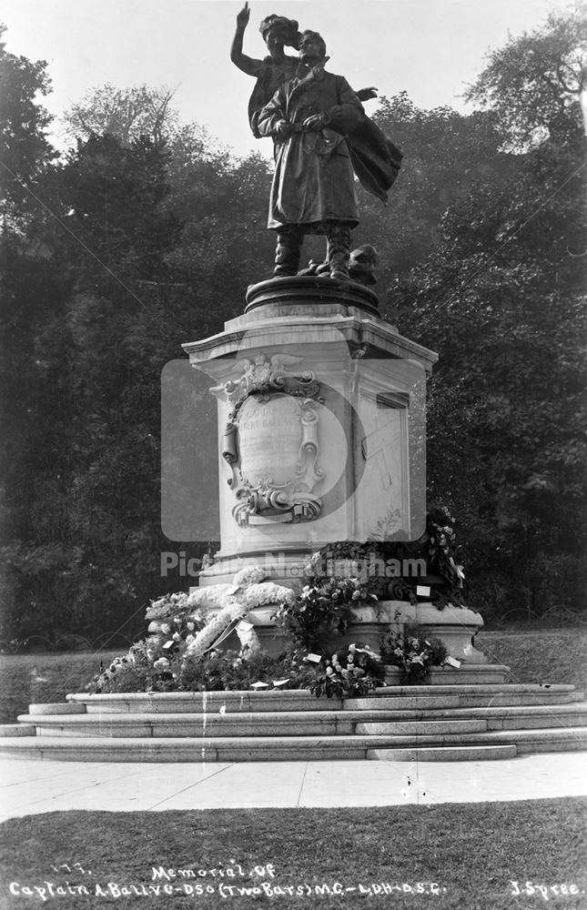 Albert Ball Statue, Nottingham Castle Grounds, c 1925