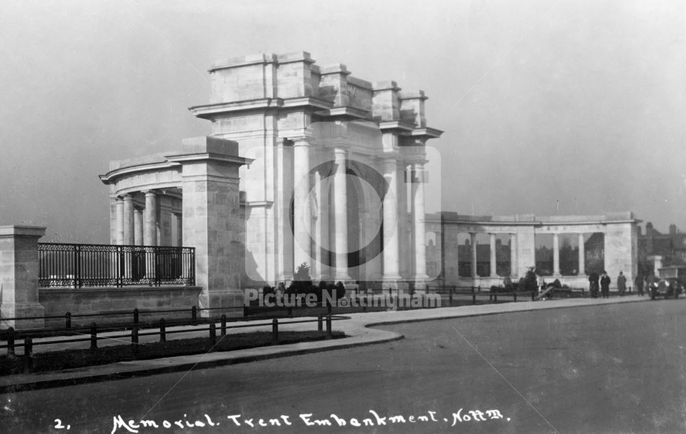 War Memorial, Victoria Embankment, The Meadows, Nottingham, c 1925