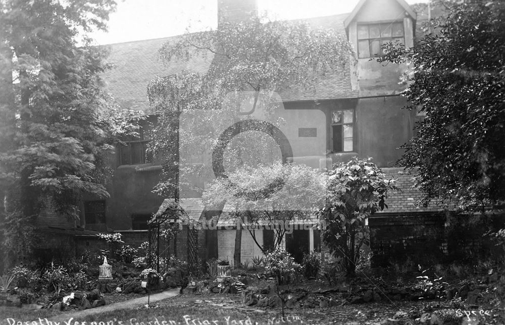 Dorothy Vernon's Garden, Friar Yard, Friar Lane, Nottingham, c 1925