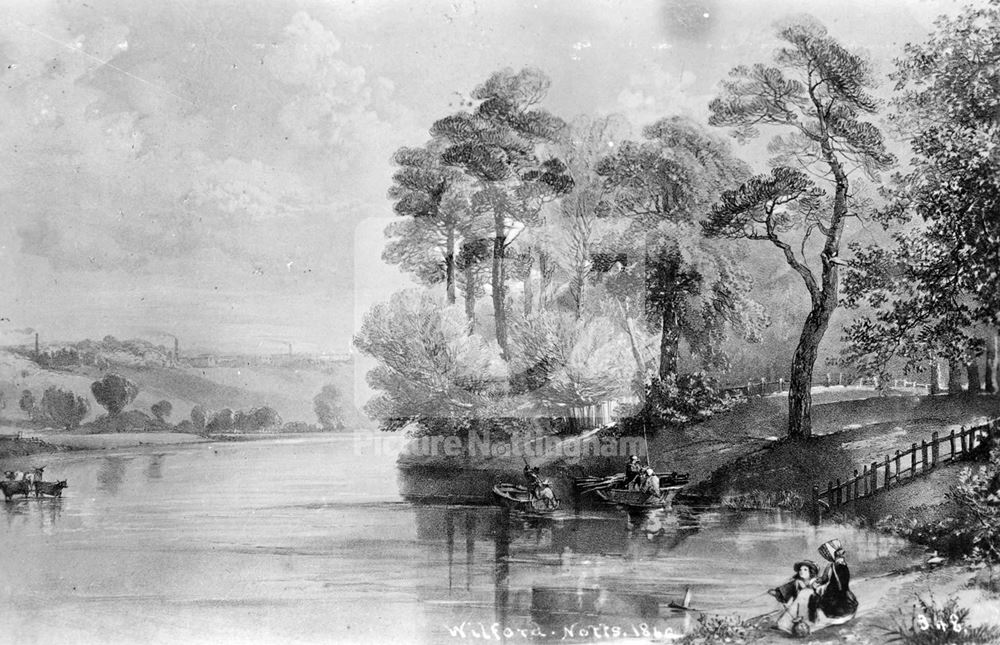 River Trent, Wilford, Nottingham, 1860