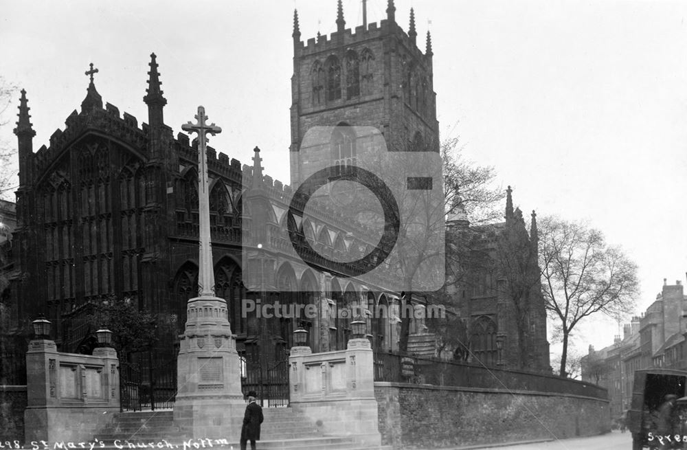 St Mary's Church, High Pavement, Lace Market, Nottingham, c 1925