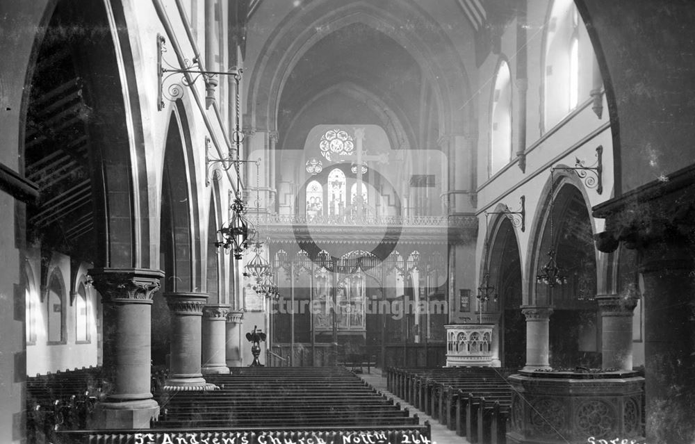 St Andrew's Church, Mansfield Road, Nottingham, c 1925