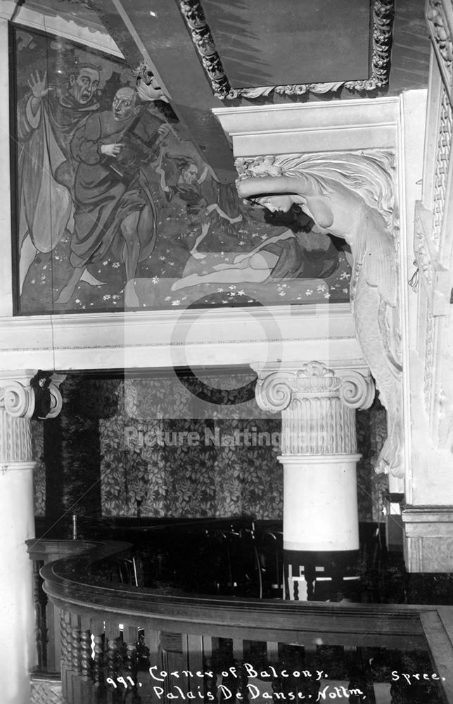 Balcony, Palais De Danse, Lower Parliament Street, Nottingham, c 1925