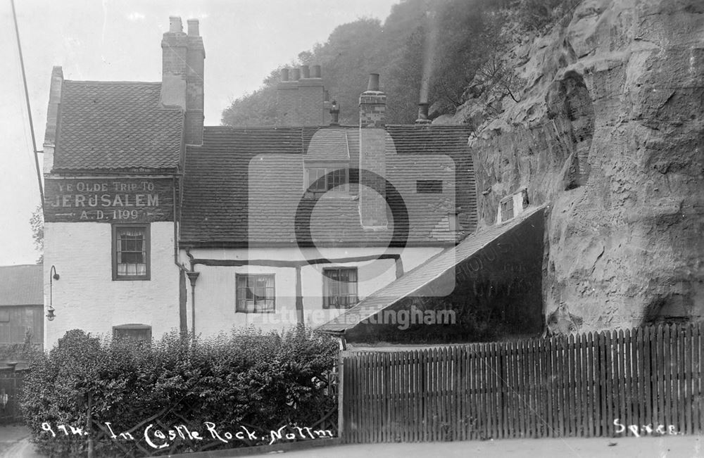 Ye Olde Trip to Jerusalem, Castle Road, Nottingham, c 1925