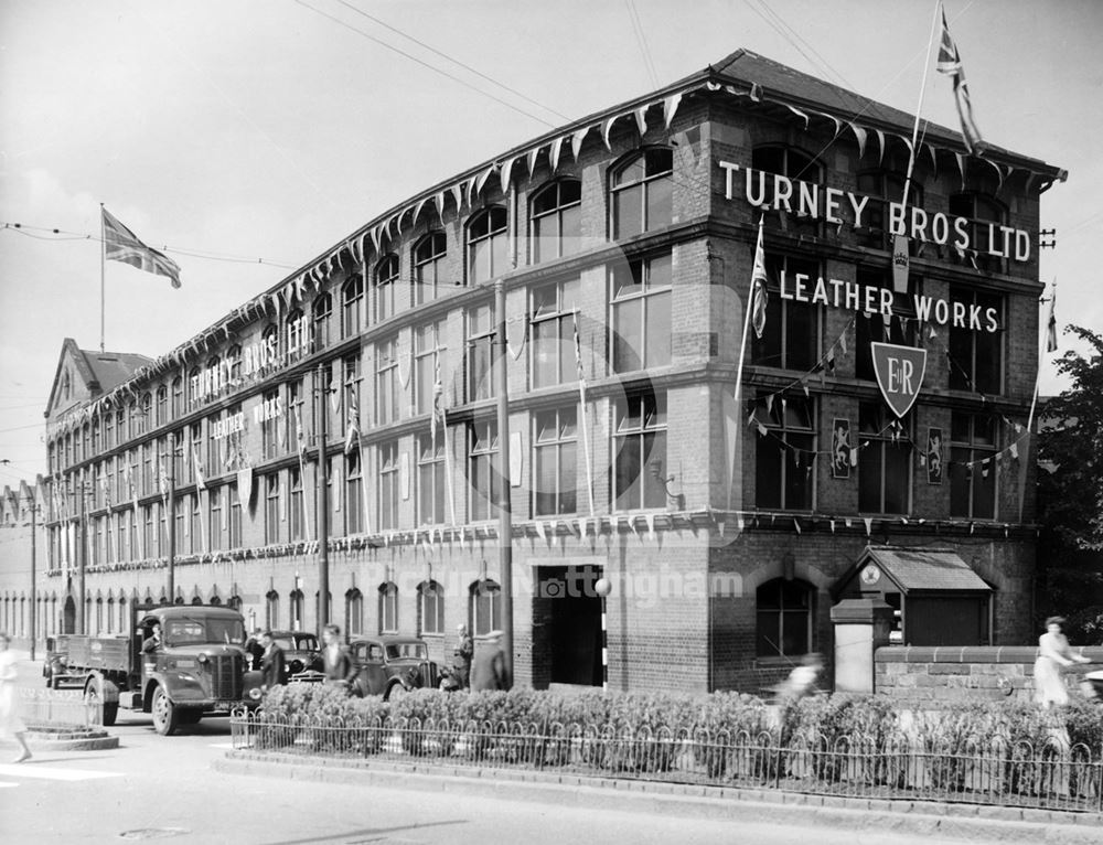 Turney Brothers, Leather Works, Trent Bridge, Nottingham, 1953