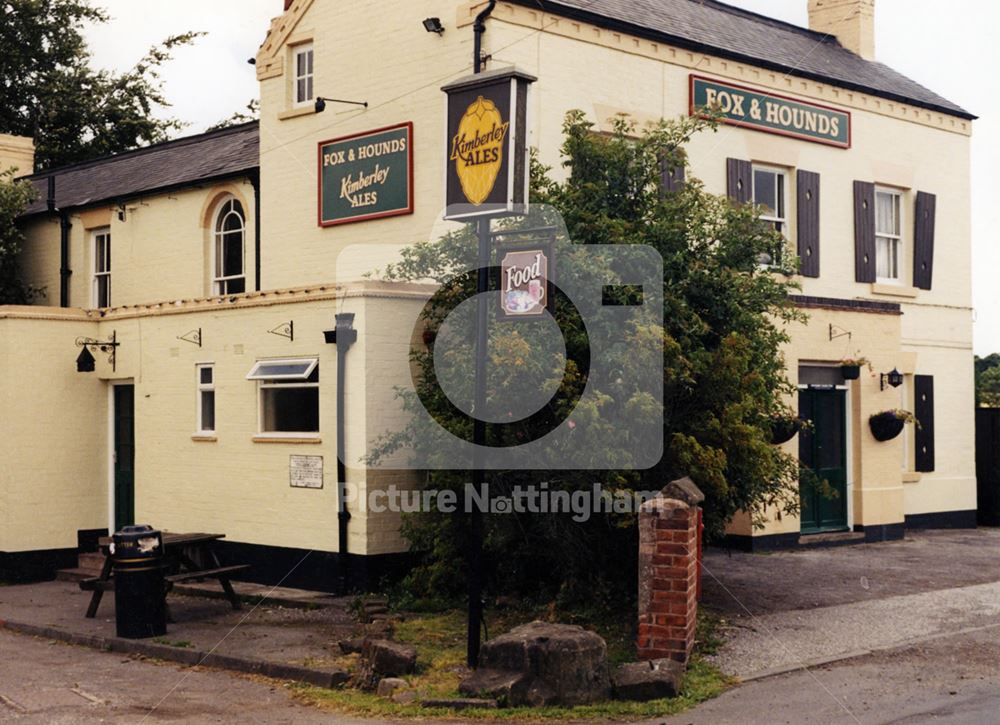 Fox and Hounds Pub, Blidworth Bottoms, Blidworth, 1998