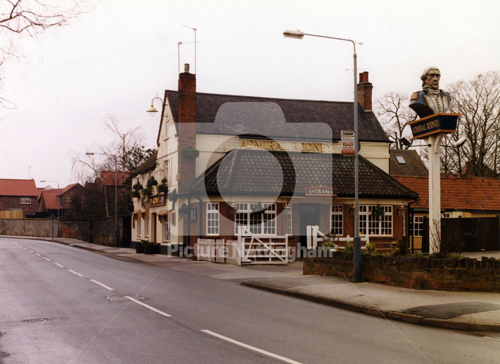 Admiral Rodney Pub, Main Street, Calverton, Nottingham, 1998