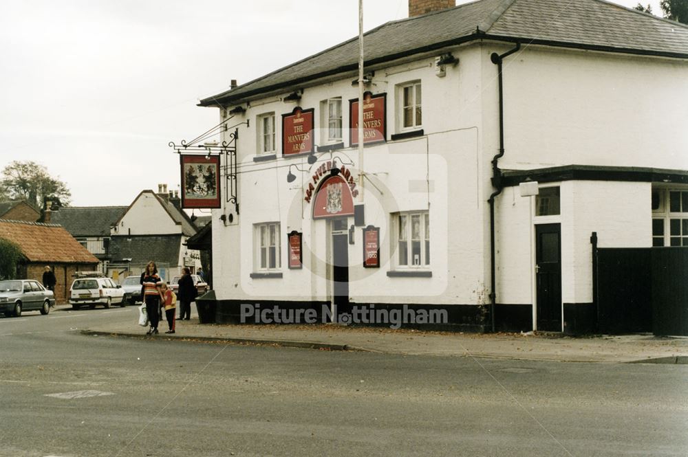 Manvers Arms Pub, The Cross, Cotgrave, 1997