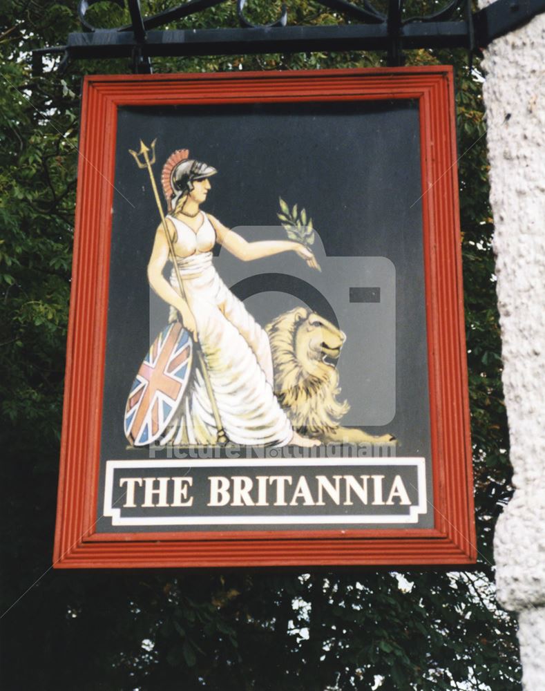 The Britannia Pub, Wyke Lane, Farndon, Nottingham, 1998