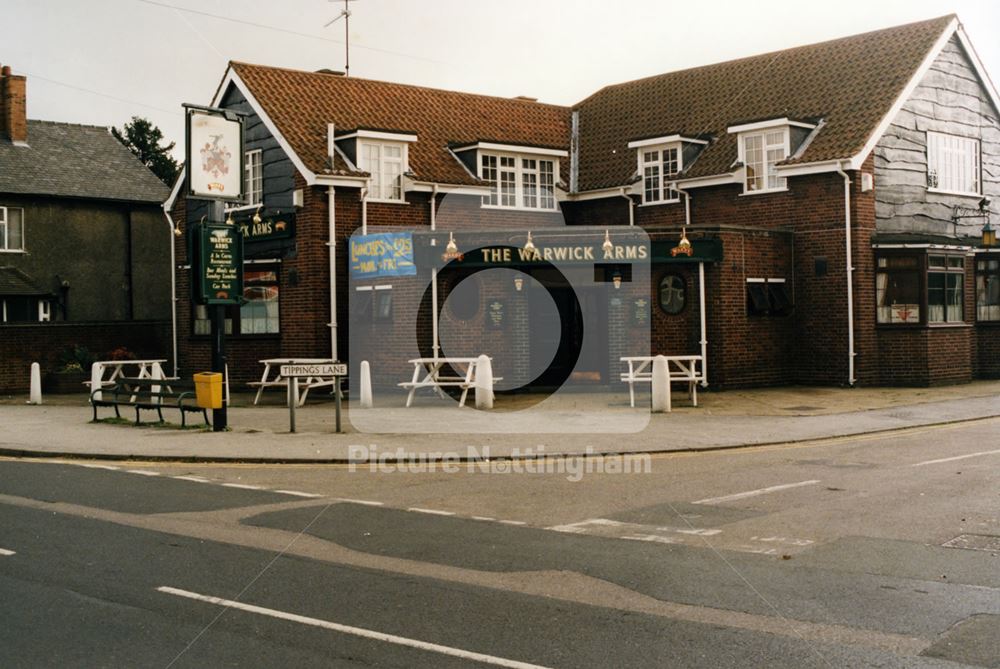 Warwick Arms Pub, Main Street, Farnsfield, Nottingham, 1997