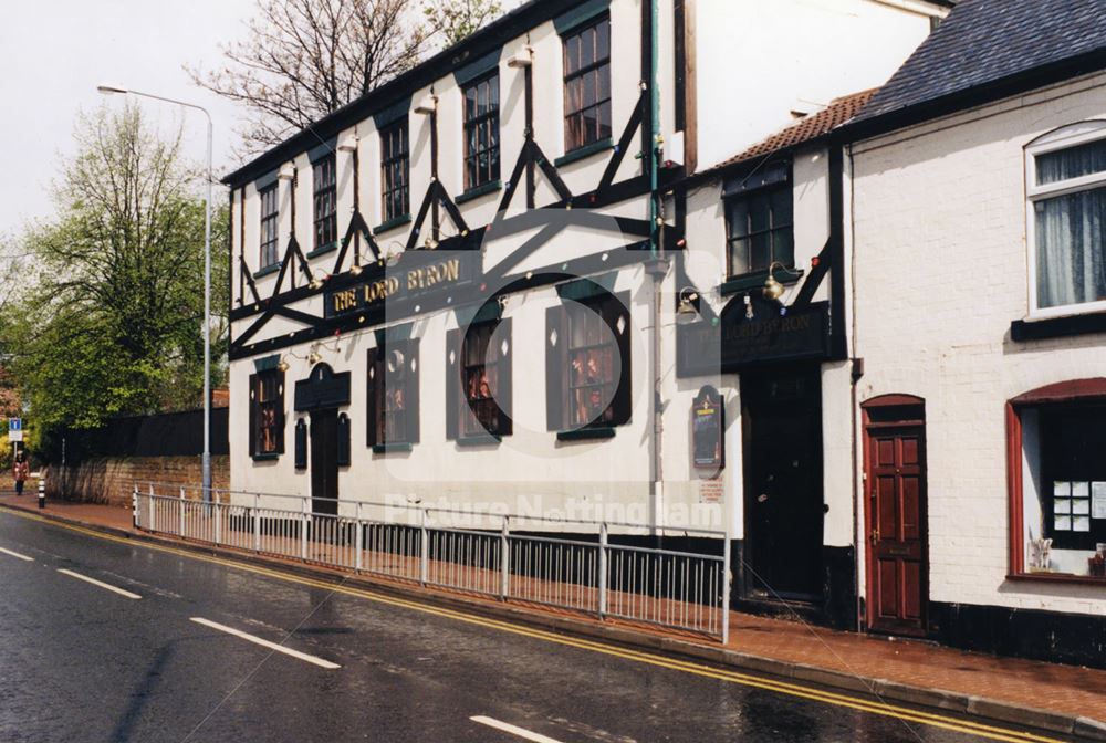 Lord Byron Pub, Annesley Road, Hucknall, Nottingham, 1998