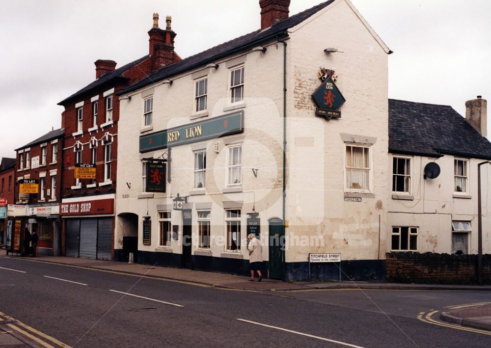 Red Lion Pub, High Street, Hucknall, Nottingham, 1998