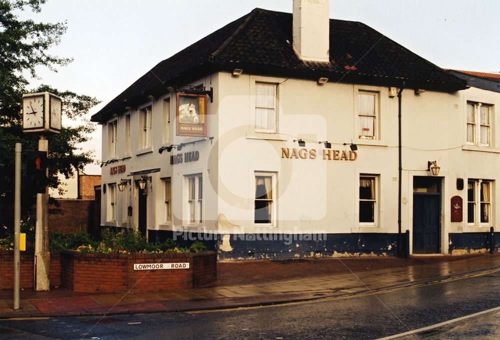 Nags Head Pub, Station Street, Kirkby-in-Ashfield, Nottingham, 1998