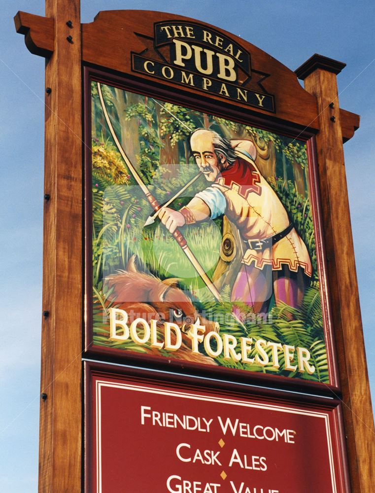 Bold Forester Pub, Sutton Road, Mansfield, 1998