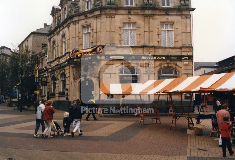 Bootlicker Pub, Market Place, Mansfield, 1997