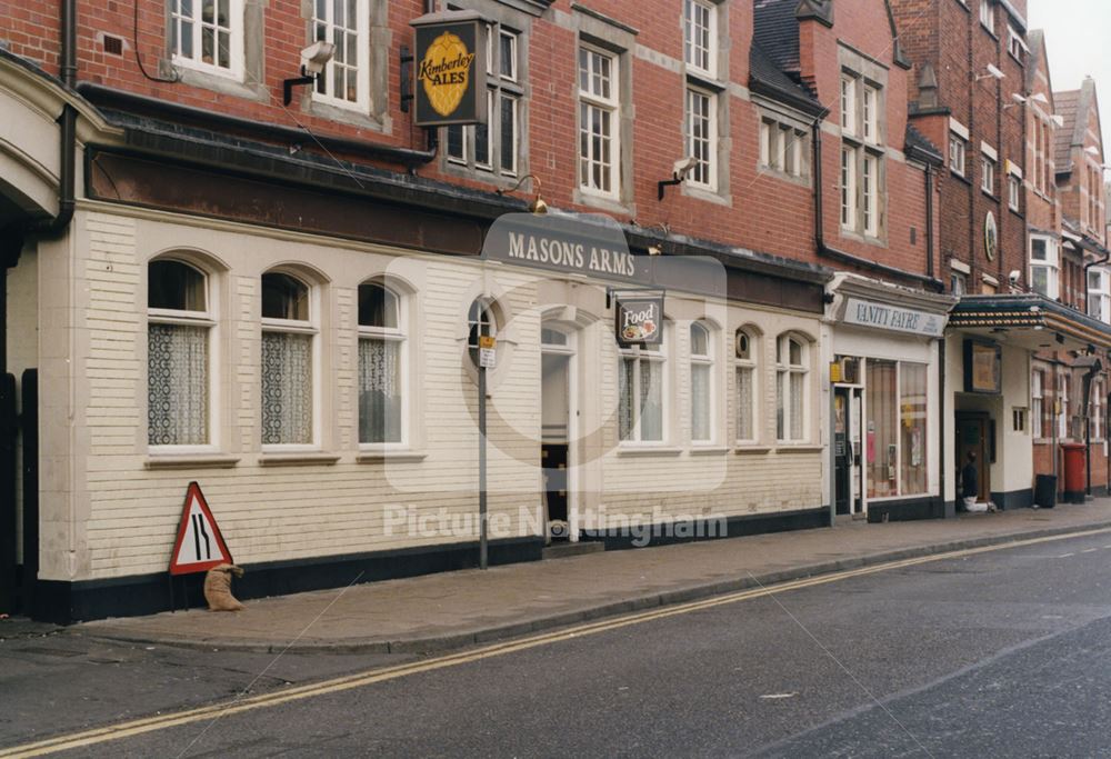 Masons Arms Pub, Leeming Street, Mansfield, 1997