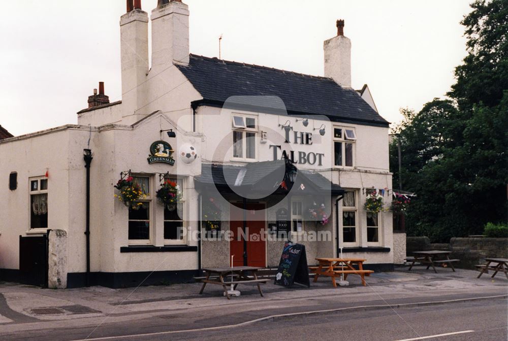 The Talbot Pub, Nottingham Road, Mansfield, 1998