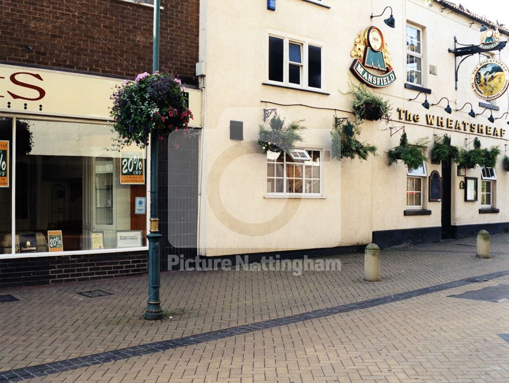 The Wheatsheaf Pub, Stockwell Gate, Mansfield, 1998