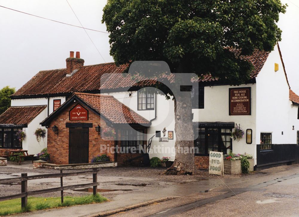 'Square and Compass' public house, Eastgate, Normanton-on-Trent, Nottingham, 1998