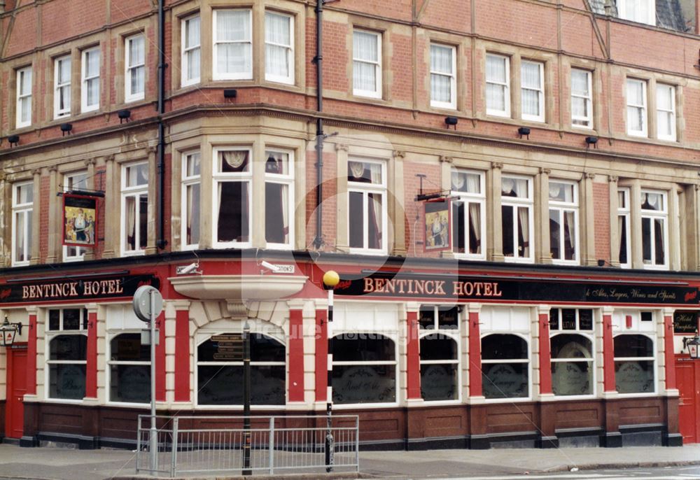 Bentinck Hotel, Station Street, Nottingham, 1998