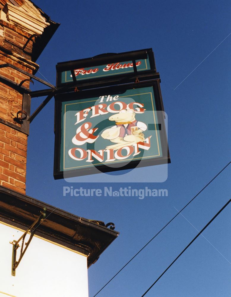 The Frog and Onion Pub, Noel Street, Hyson Green, Nottingham, 1998