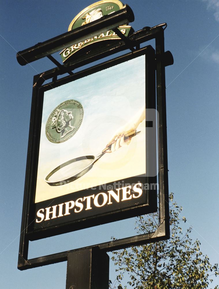 Skillet and Sixpence Sign, Nottingham Road, Basford, 1998