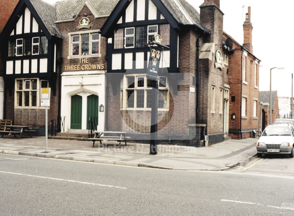 The Three Crowns, Main Street, Bulwell, 1998