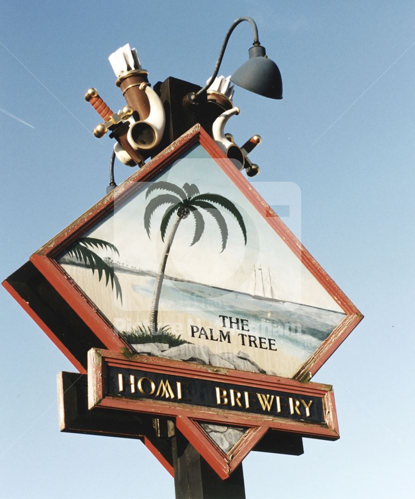 The Palm Tree Sign, Gladstone Street, Basford, 1998