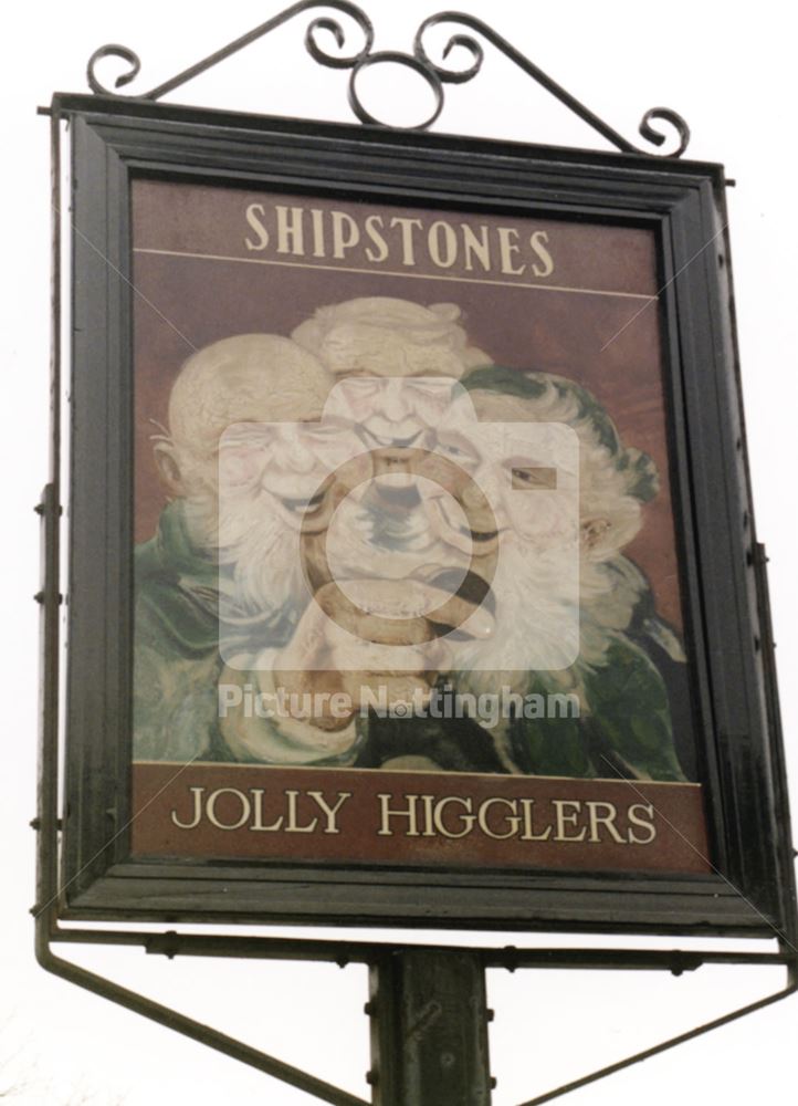 Jolly Higglers Sign, Ilkeston Road, Radford, 1998