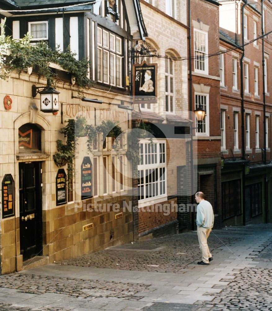 Queen Elizabeth Pub, Bottle Lane, Nottingham, 1998