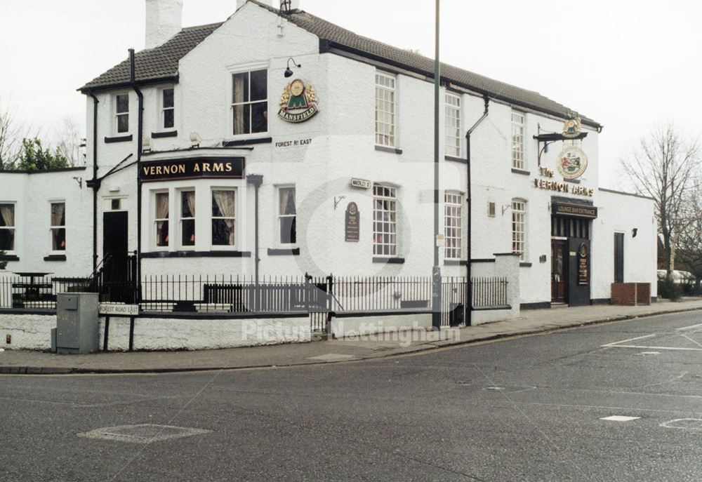 Vernon Arms, Waverley Street, Nottingham, 1998