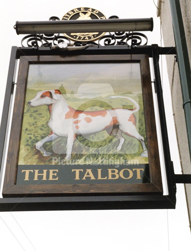 The Talbot Sign, High Street, Market Warsop, 1998