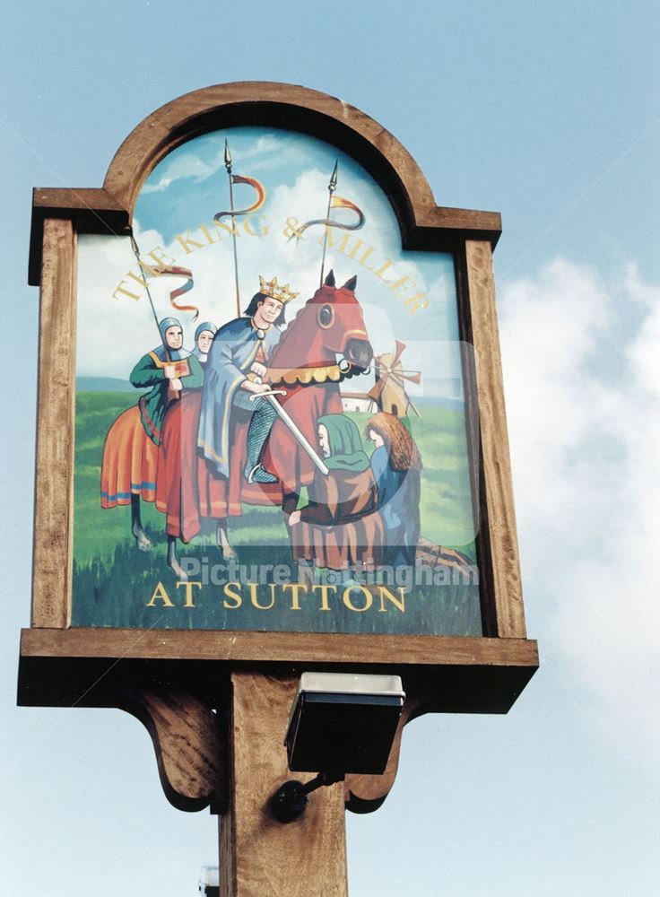 The King and Miller Sign, Kingsmill Road East, Sutton-in-Ashfield, 1998