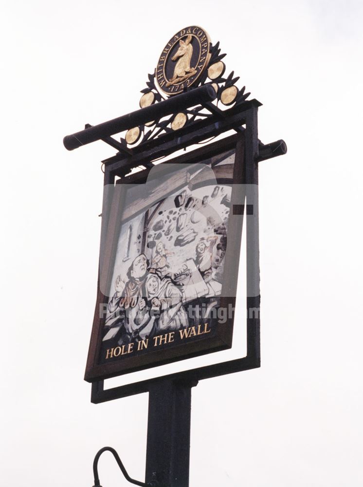 Hole in the Wall Sign, Main Street, Underwood, 1998