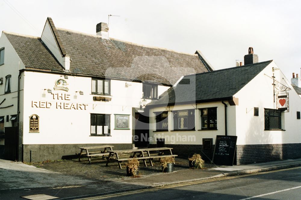 The Red Heart, Easthorpe Street, Ruddington, November 1997