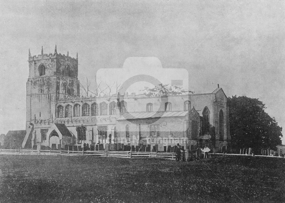 St Michael's Church, Laxton, c 1902