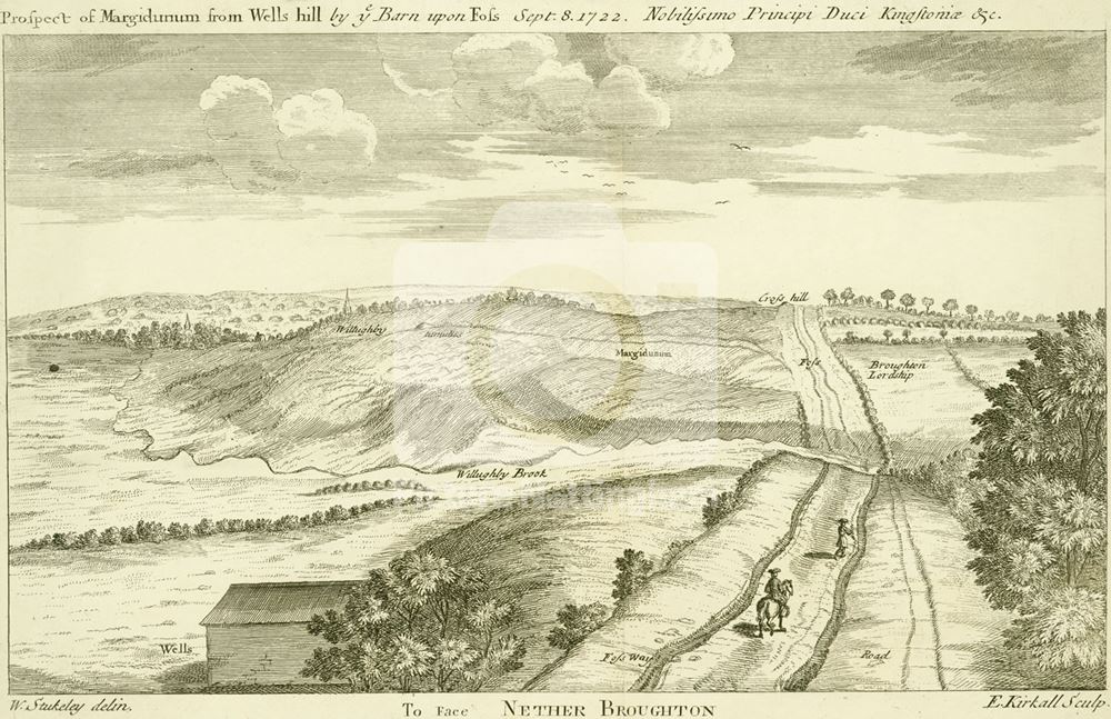 Foss Way, Willoughby on the Wolds, 1722