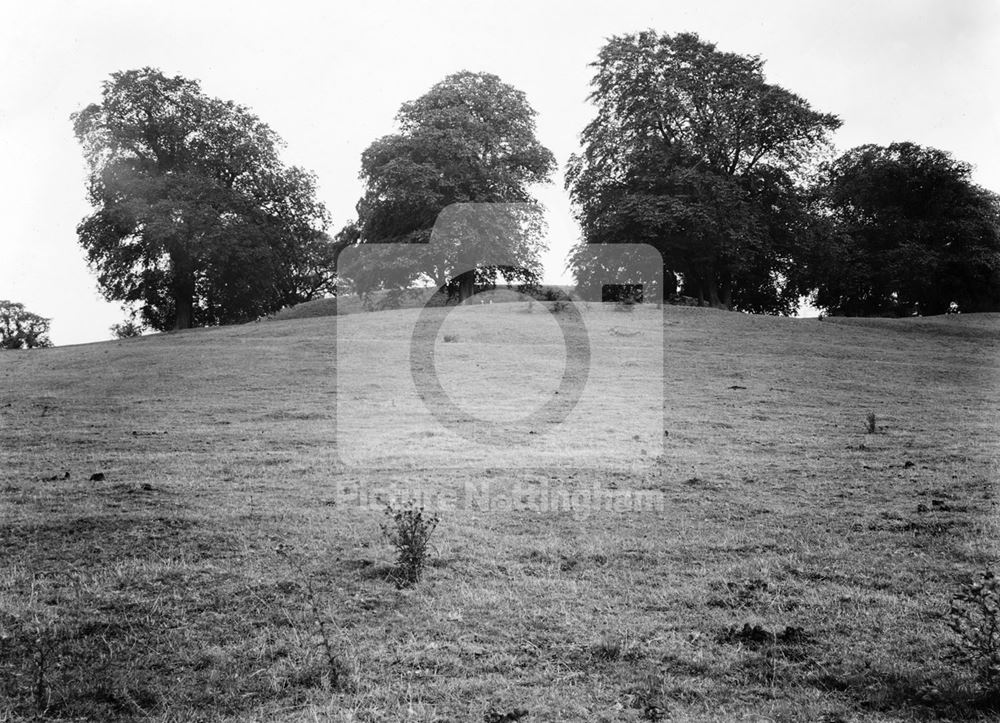 Motte and bailey castle, Laxton, undated