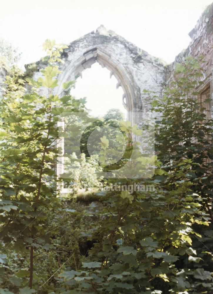 Ruins of Annesley Hall Church, c 1985