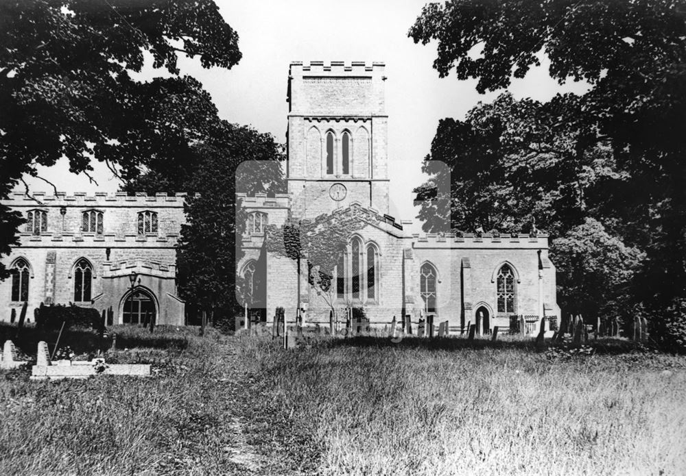 St Andrew's Church, Langar, c 1950