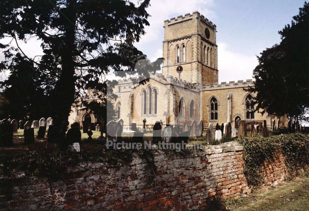 St Andrew's Church, Langar, c 1990