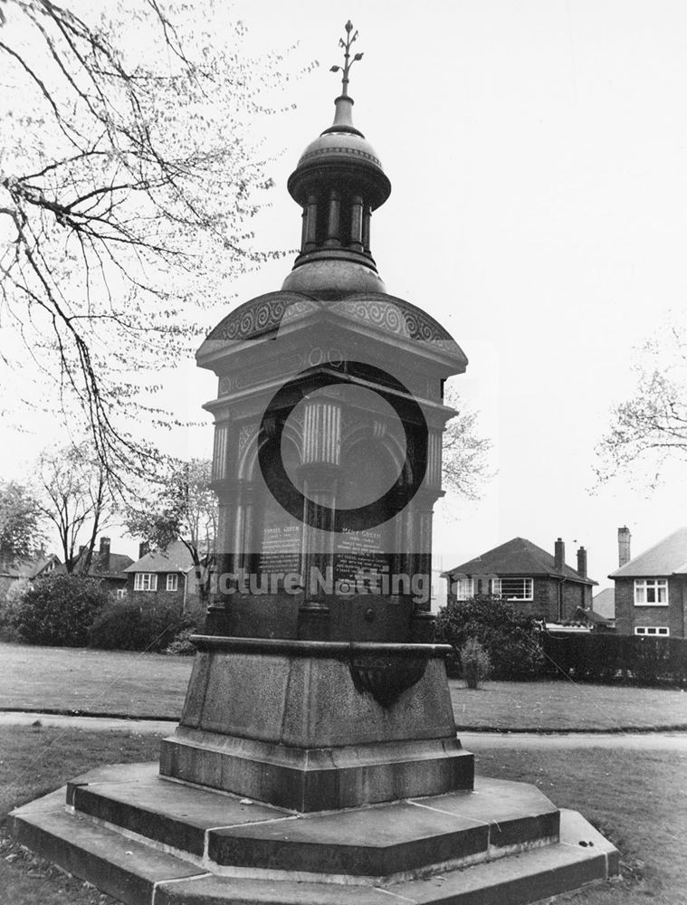 Zachariah Green Memorial, Titchfield Park, Hucknall, 1986