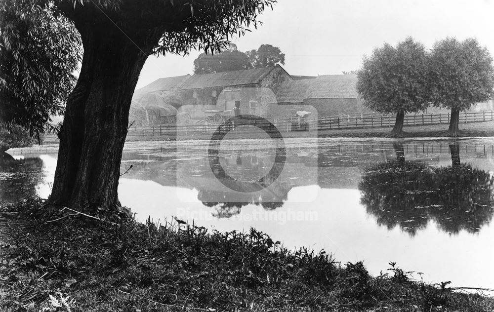 Bulwell Wood Hall Farm, Blenheim Lane, Hucknall, c 1950 ?