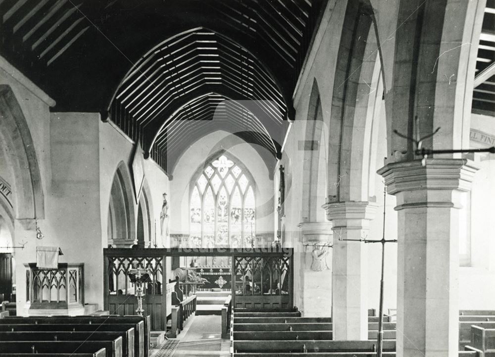 St Mary Magdalene Church, Market Place, Hucknall, c 1885