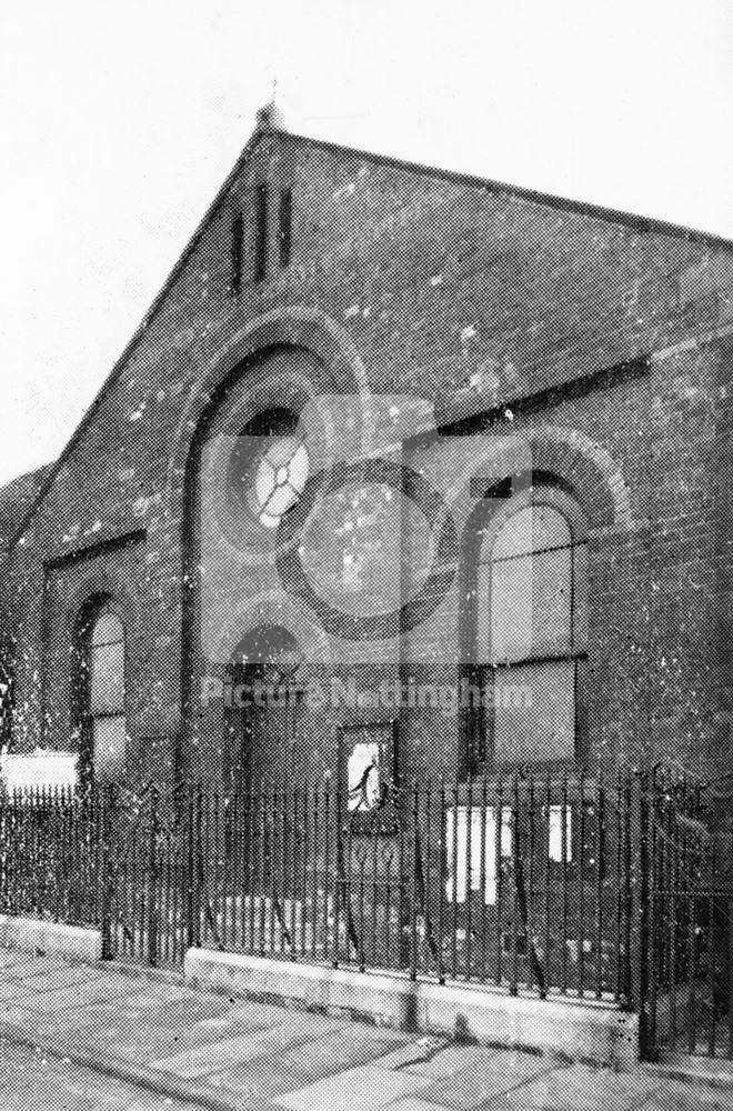 Peveril Street Methodist Church, Hucknall, c 1950