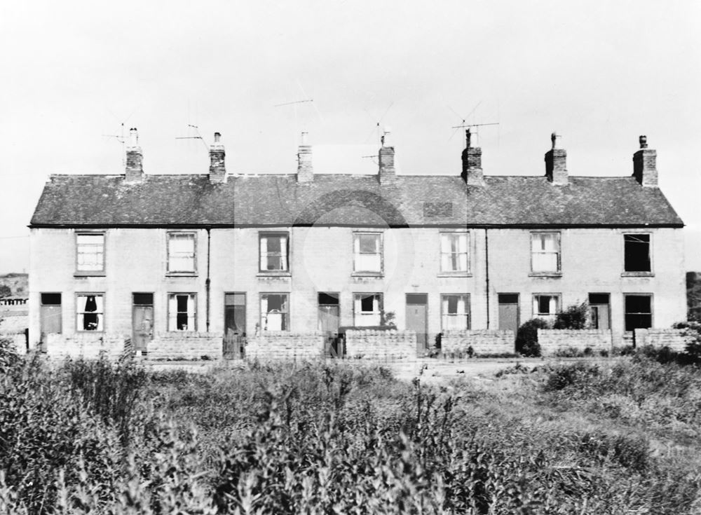 Brickyard Cottages, Hucknall, c 1960