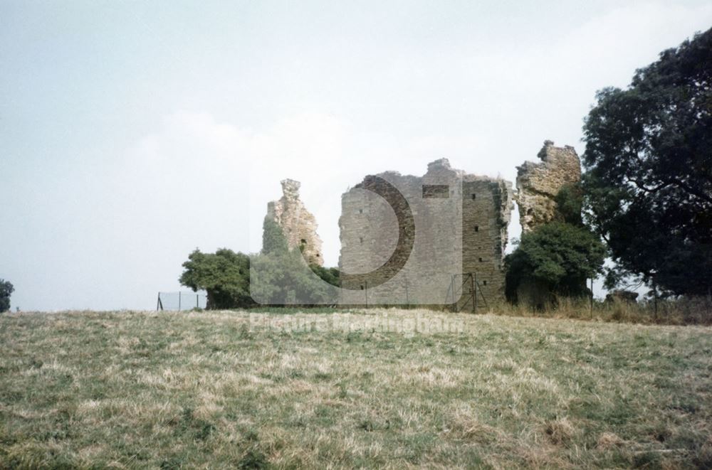 Remains of Codnor Castle, 1983