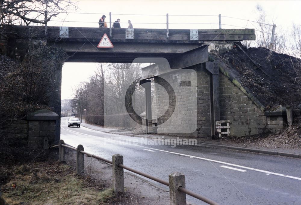 Railway Bridge, Cordy Lane, Brinsley, c 1983