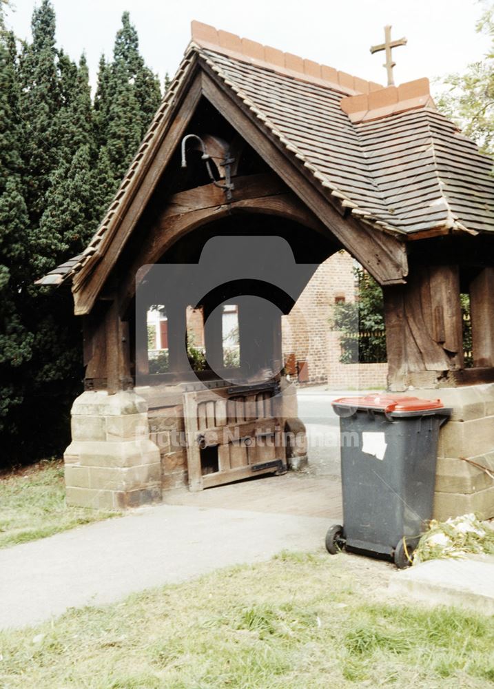 Lych Gate, St Michael and All Angels Church, Underwood, c 1983